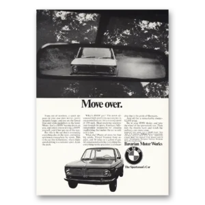 1968 BMW Print Ad | Move Over