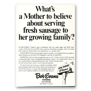 1968 Bob Evans Farms Print Ad | Mother To Believe