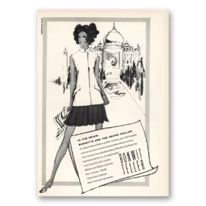 1968 Bonwit Teller Print Ad | Nehru Collar