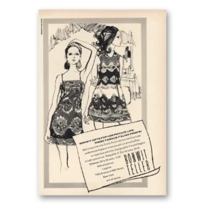 1968 Bonwit Teller Print Ad | Famous Italian Prints Emilio Pucci