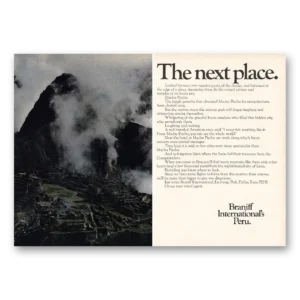 1968 Braniff International Airways Print Ad | Next Place Peru