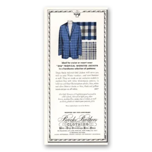 1968 Brooks Brothers Print Ad | 346 Tropical Worsted Jackets