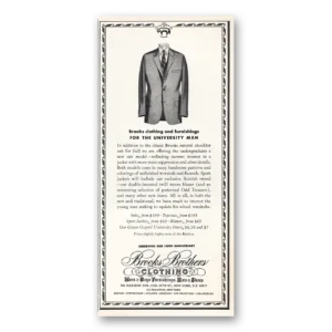 1968 Brooks Brothers Print Ad | University Man