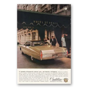 1968 Cadillac Print Ad | Hotel St Regis