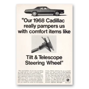 1968 Cadillac Print Ad | Comfort Items