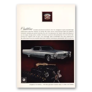 1968 Cadillac Print Ad | Designed To Give Full Range