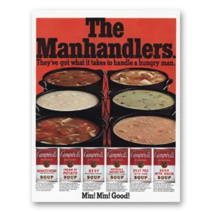 1968 Campbells Soup Print Ad | Manhandlers