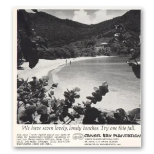 1968 Caneel Bay Plantation Print Ad | Resort Flotilla Yours To Command