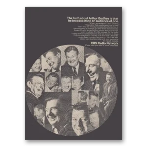 1968 CBS Radio Print Ad | Truth About Arthur