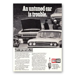 1968 Champion Spark Plugs Print Ad | Untuned Car
