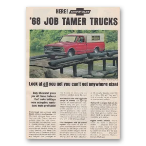 1967 Chevrolet Job Tamer Pickup Print Ad | Anywhere Else