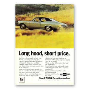 1968 Chevrolet Nova Print Ad | Short Price