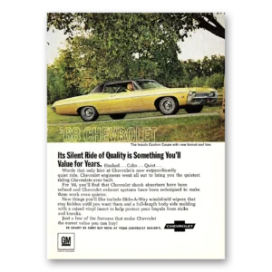 1968 Chevrolet Impala Print Ad | Silent Ride