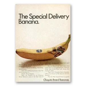1968 Chiquita Banana Print Ad | Special Delivery
