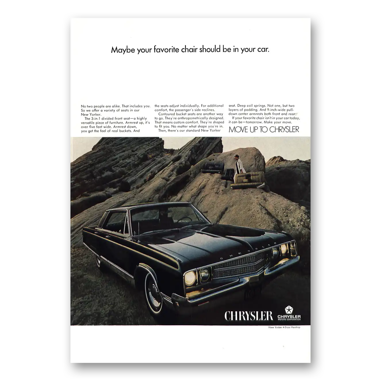 1968 Chrysler New Yorker Print Ad | Your Car