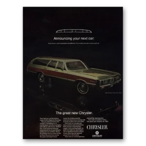 1968 Chrysler Town and Country Print Ad | Next Car