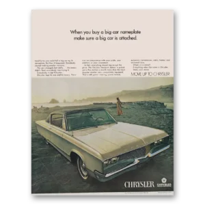 1968 Chrysler Newport Print Ad | Nameplate