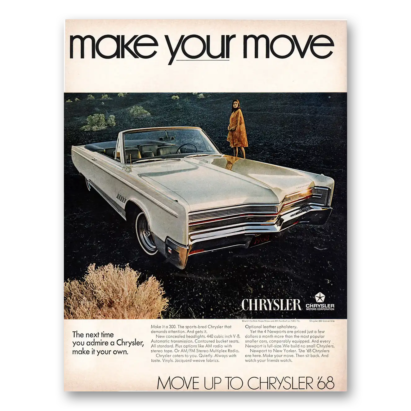 1967 Chrysler Newport Print Ad | Make Move