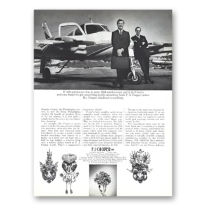 1968 F J Cooper Print Ad | 25th Anniversary