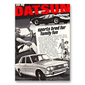 1968 Datsun Sedan Print Ad | Sports Bred