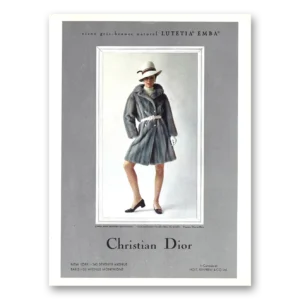 1968 Christian Dior Fashion Print Ad | Lutetia Emba