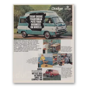 1968 Dodge Tradesman Van Print Ad | On Wheels