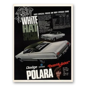 1968 Dodge Polara Print Ad | White Hot Special