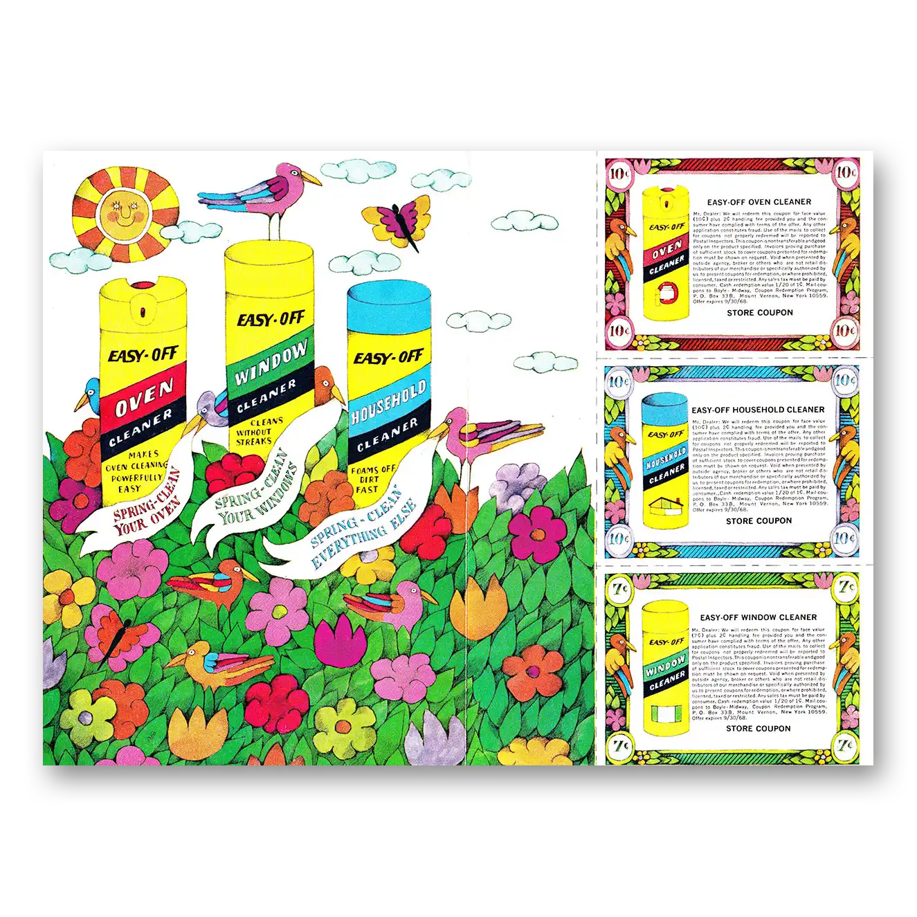 1968 Easy Off Print Ad | Window Oven