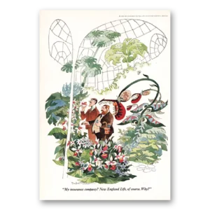 1968 New England Mutual Life Insurance Print Ad | Garden