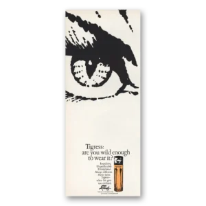 1968 Faberge Tigress Perfume Print Ad | Wild Enough