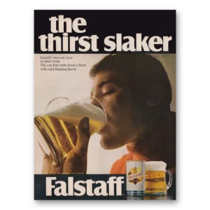 1968 Falstaff Beer Print Ad | Thirst Slaker