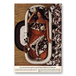 1968 Fieldcrest Print Ad | Polynesia