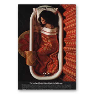 1968 Fieldcrest Print Ad | Daisy Chain
