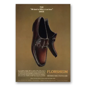 1968 Florsheim Shoes Print Ad | Land In Milan