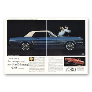 1964 Ford Mustang Print Ad | Unexpected