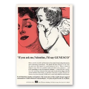1968 Genesco Print Ad | If You Ask Me Valentine