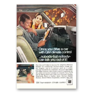 1968 GM Four Season Climate Control Print Ad | Nobody But Nobody