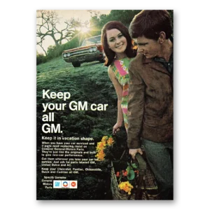 1968 General Motors Print Ad | Vacation Shape