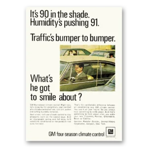 1968 GM Four Season Climate Control Print Ad | 90 Shade