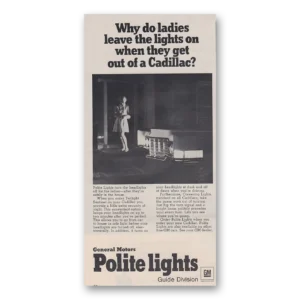 1968 Polite Lights Print Ad | Lights On