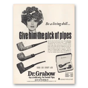 1968 Dr Grabow Pipes Print Ad | Pick Pipes