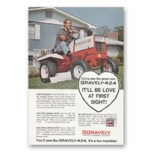 1968 Gravely Tractors Print Ad | Love First Sight