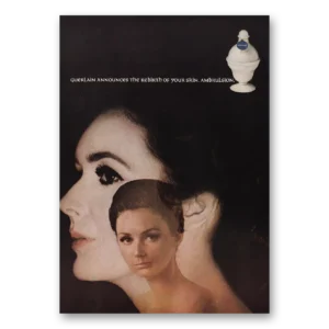 1968 Ambrulsion Lotion Print Ad | Rebirth Skin