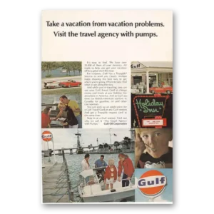 1968 Gulf Oil Print Ad | Travel Agency