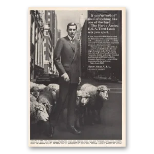 1968 Hardy Amies USA Print Ad | Tired Looking