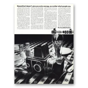 1968 Hasselblad Print Ad | Extra Energy