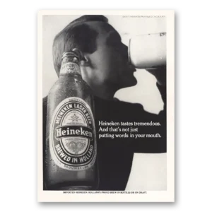 1968 Heineken Beer Print Ad | Your Mouth