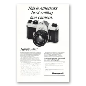 1968 Pentax Spotmatic Camera Print Ad | Fine Camera