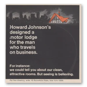 1968 Howard Johnson Print Ad | Attractive Rooms