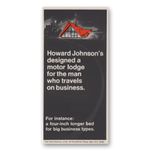 1968 Howard Johnson Print Ad | Motor Lodge